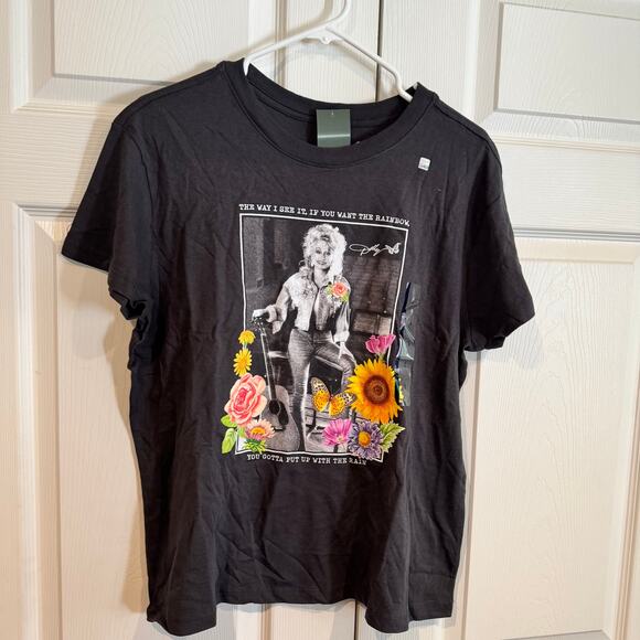 New Authentic Dolly Parton Quote Graphic Tee – Size Large - Picture 4 of 6